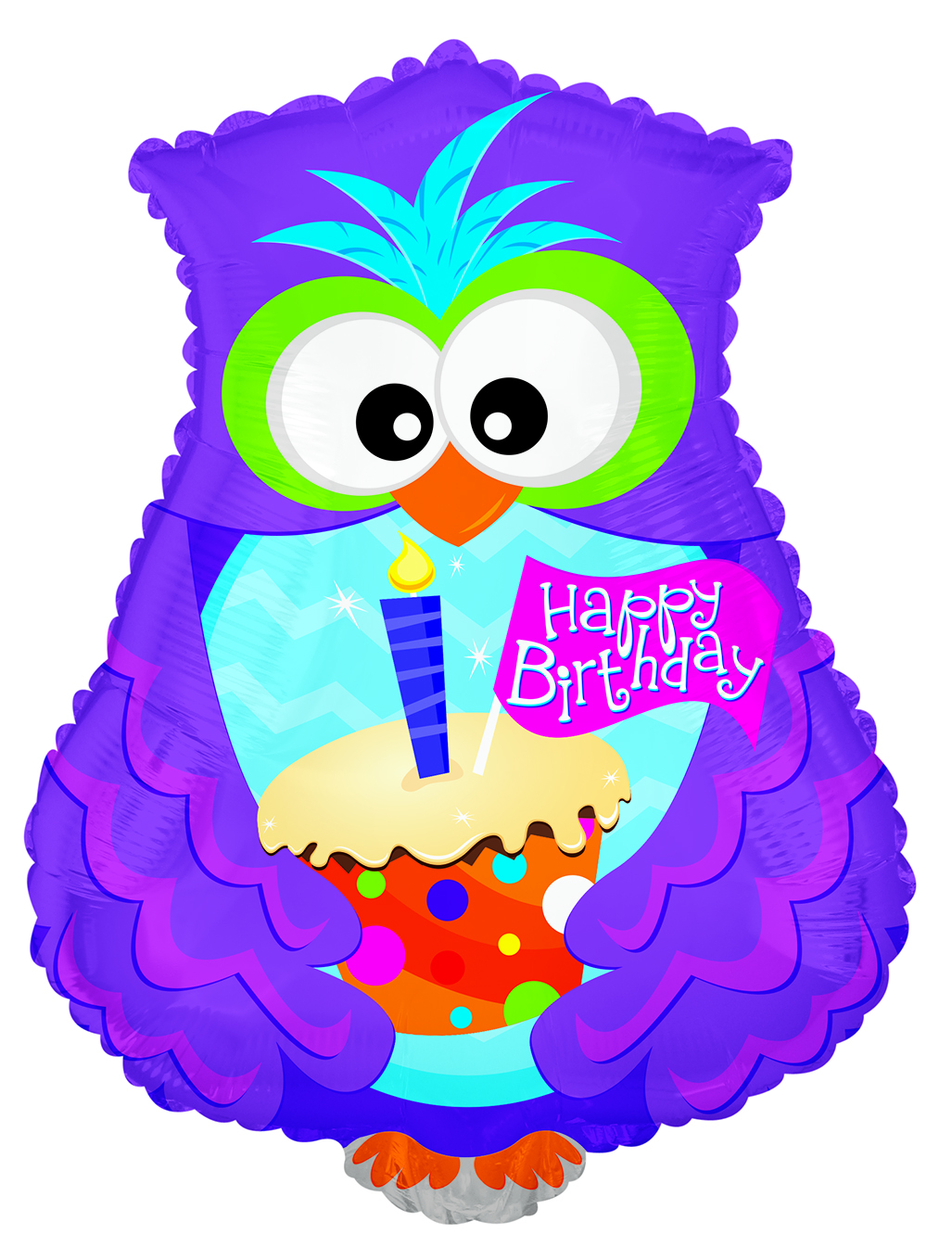 Happy Birthday Owl and Cupcake